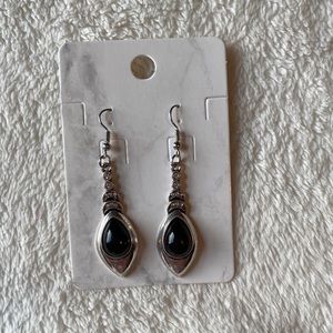 Diamond & Gem Stone Dangle Earrings